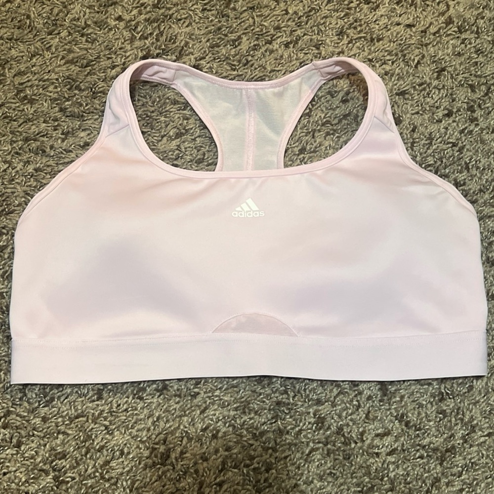 Adidas Soft Pink Athletic Bra